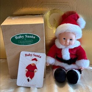 Anne Geddes Baby Santa Doll MIB